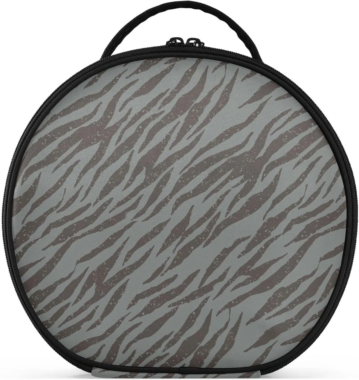 ALAZA Zebra Tiger Stripes Grunge Travel Make Up Organizer Cosmetic Brush Bags Case