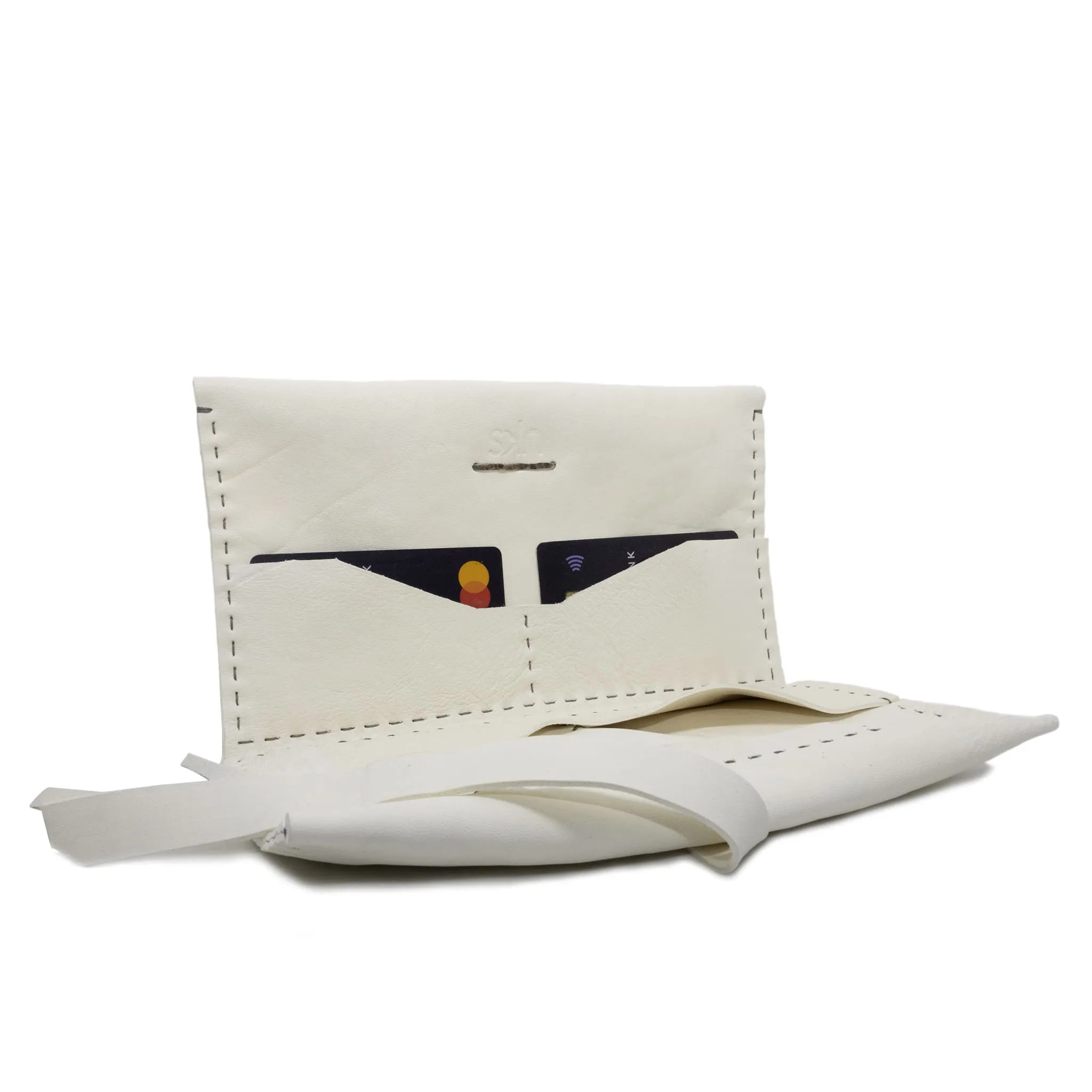 albino culatta leather long wallet