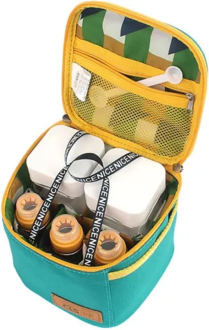 Alipis 1Set Portable Spice Jars Seasoning Container Kit with Carry Bag Bbq Condiment Pots for Home Outdoor Cooking for Travel Storage