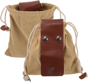 Alipis 2Pcs Collapsible Foraging Pouch Lightweight Canvas Belt Bags for Mushroom Picking Camping Hiking and Outdoor Adventures Efficient Hands Fruit Collection