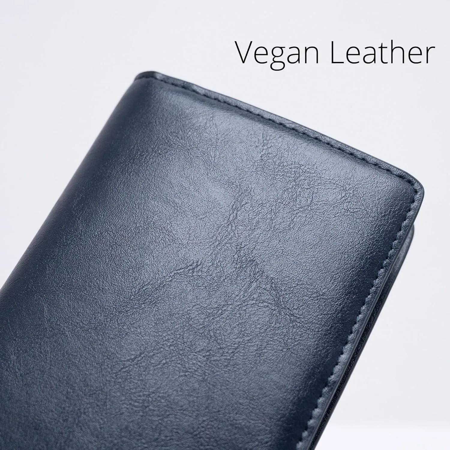 Alldaily Ultra Slim Thin Women Wallet RFID Blocking Credit Card Holder Bifold Long Ladies Billfold (Dark Blue)