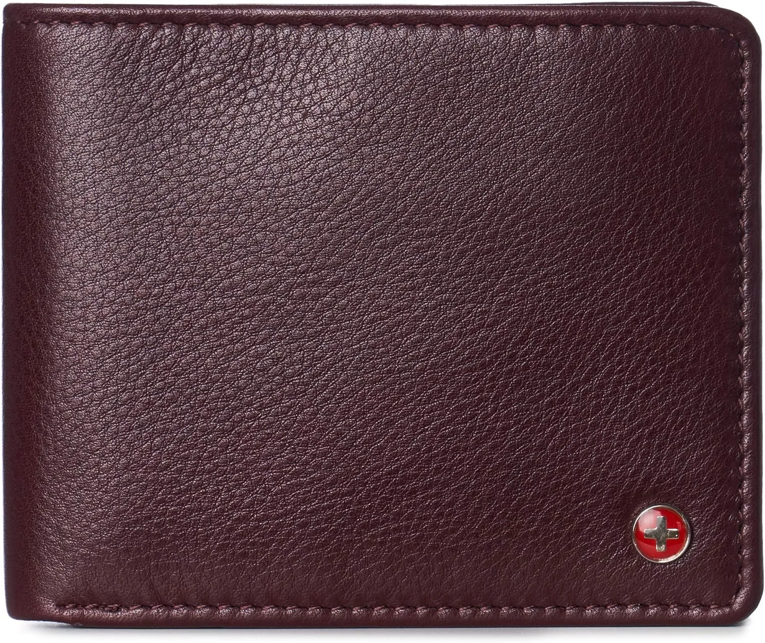 Alpine Swiss Mens Wallet for Men | RFID Protected Leather Mens Wallet | Spencer Bifold with Divided Bill Section | Gift Box | 2 ID Windows | 14 Card & Storage Pockets for Organization
