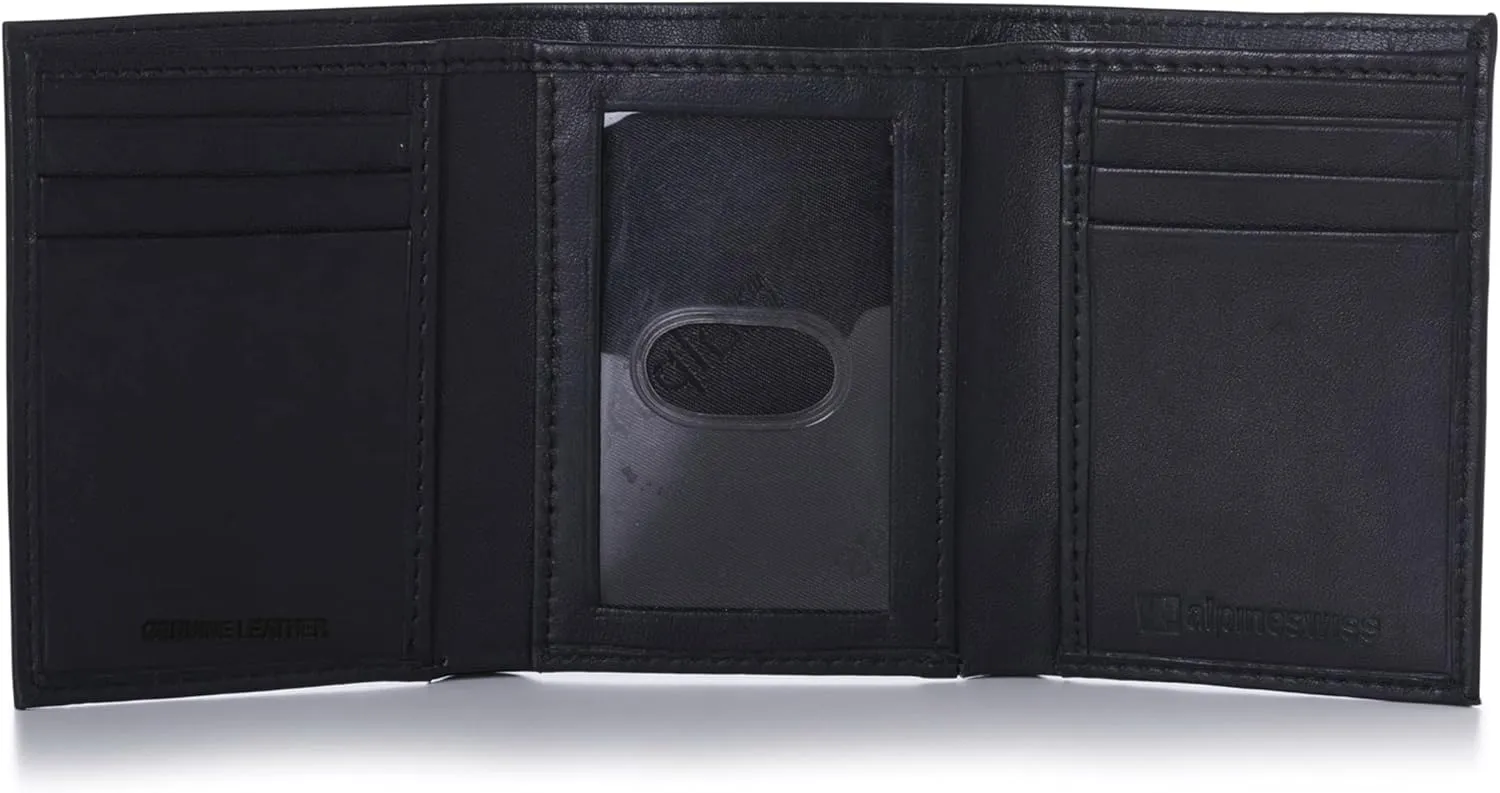 Alpine Swiss Mens Wallet Trifold Bifold Billfolds to choose from Genuine Leather Comes in Gift Bag