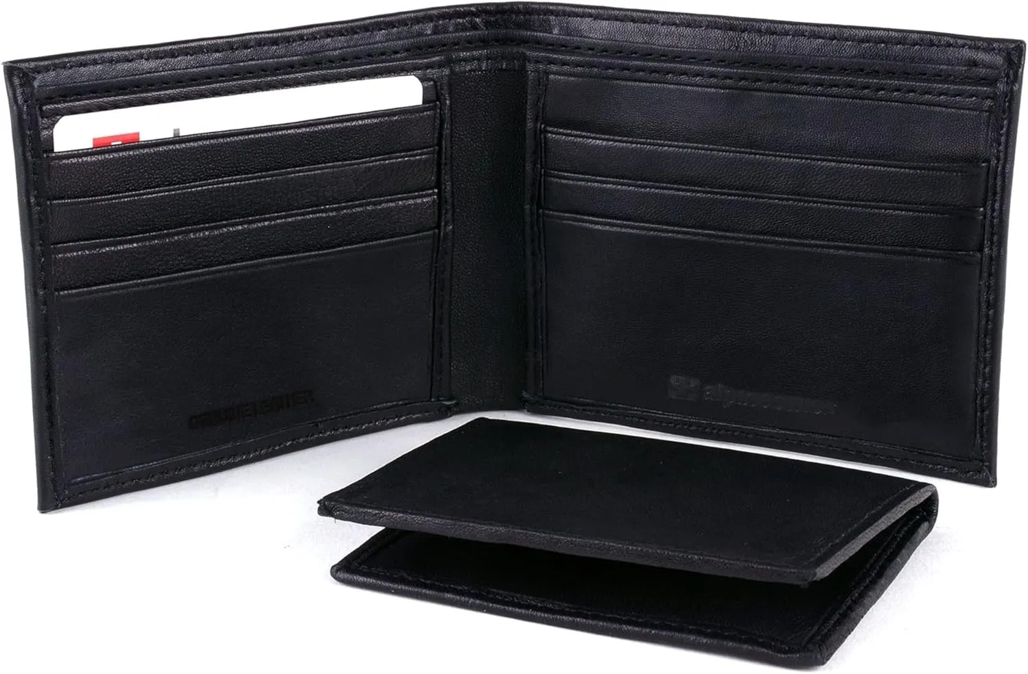 Alpine Swiss Mens Wallet Trifold Bifold Billfolds to choose from Genuine Leather Comes in Gift Bag