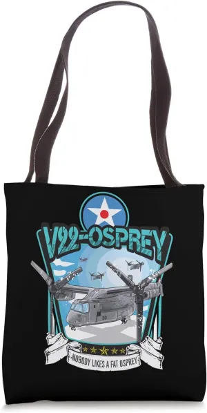 American Airforce V/STOL Military Aircraft V22 Osprey Tote Bag