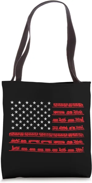 American Flag Locomotive Engineer Student Gift | Tote Bag