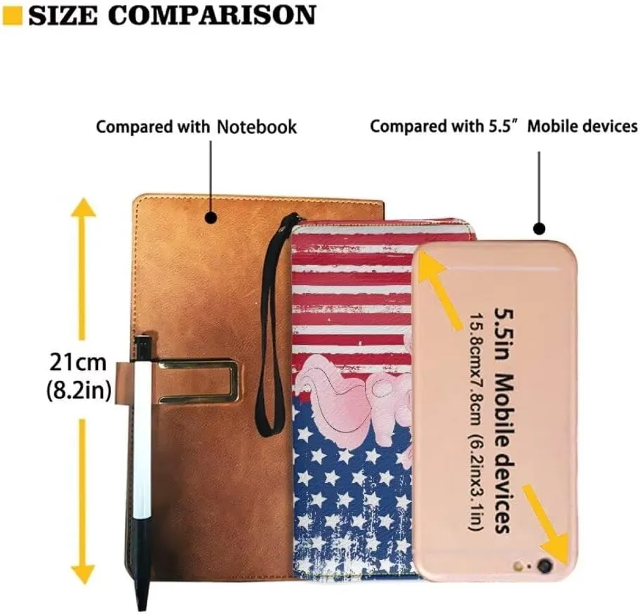 American Flag Wallet For Women Axolotl Stars Stripes Print Cute Long Leather Clutch Coin Purse Zip Around Large Wristlet Wallet