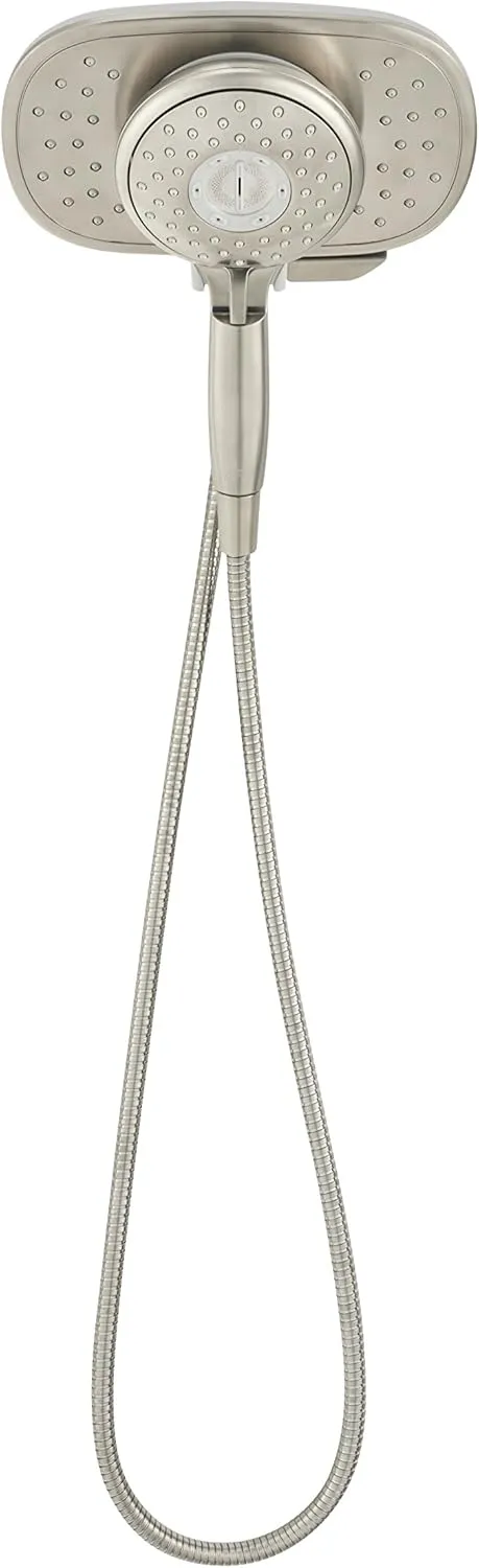 American Standard 9038254.295 Spectra Plus Duo 4-Function 2-in-1 Handheld and Fixed Shower Head 1.8 GPM, Brushed Nickel