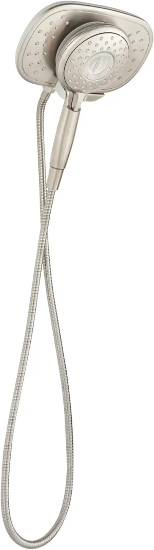 American Standard 9038254.295 Spectra Plus Duo 4-Function 2-in-1 Handheld and Fixed Shower Head 1.8 GPM, Brushed Nickel