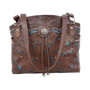 American West Lady Lace Half Moon Tote