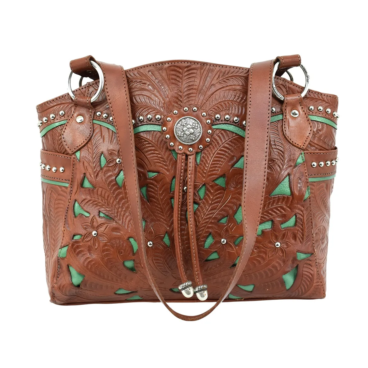 American West Lady Lace Half Moon Tote
