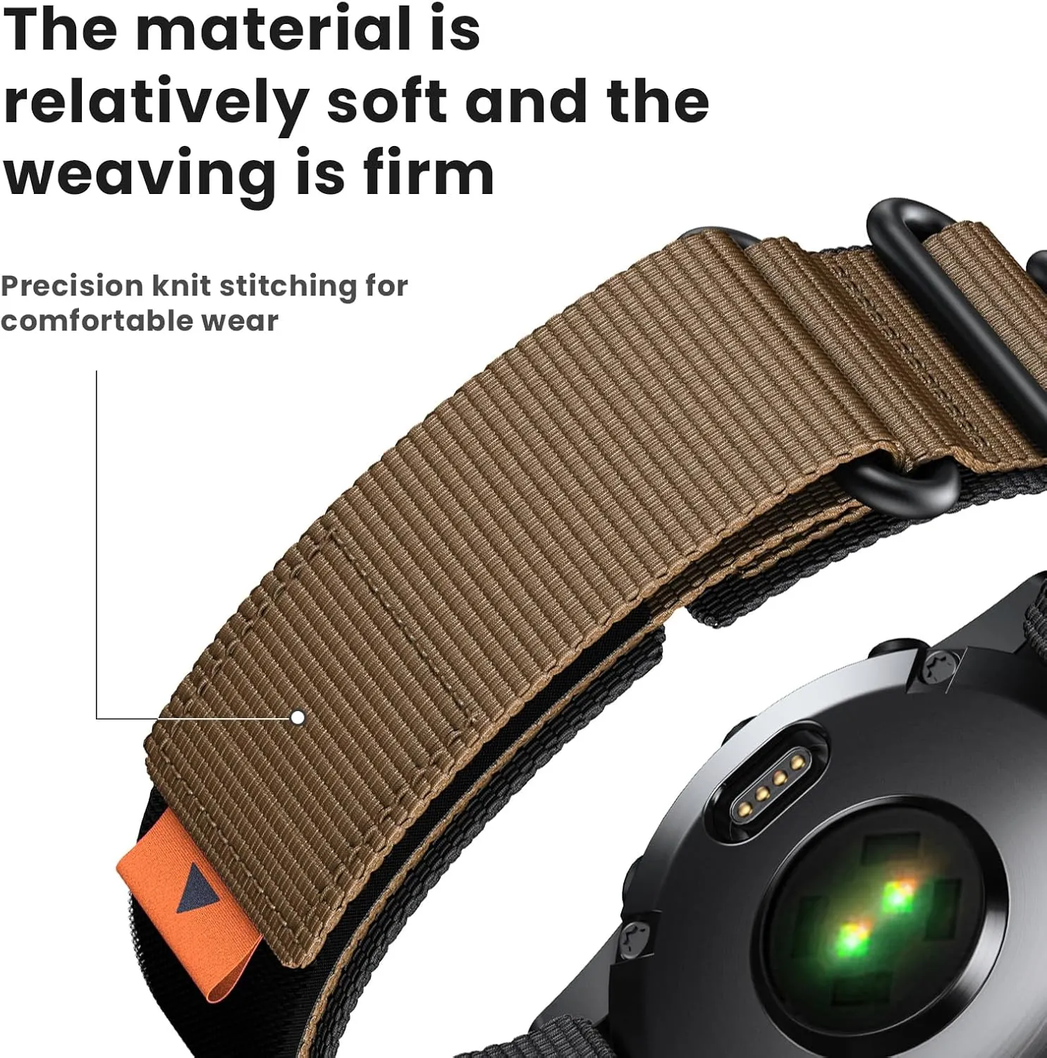 ANCOOL for Fenix 7X Watch Band/Fenix 3/6X/5X Watch Band 26mm Nylon Watch Band for Fenix 6X Pro/Tactix 7/Epix Pro 51mm