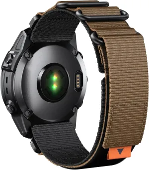 ANCOOL for Fenix 7X Watch Band/Fenix 3/6X/5X Watch Band 26mm Nylon Watch Band for Fenix 6X Pro/Tactix 7/Epix Pro 51mm