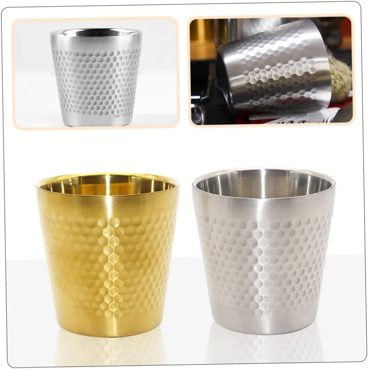 Angoily 3pcs Stainless Steel Shaving Bowl for Men Foaming Vessel Rustproof Design for Shaving Soap Mixing Convenient for Easy Storage