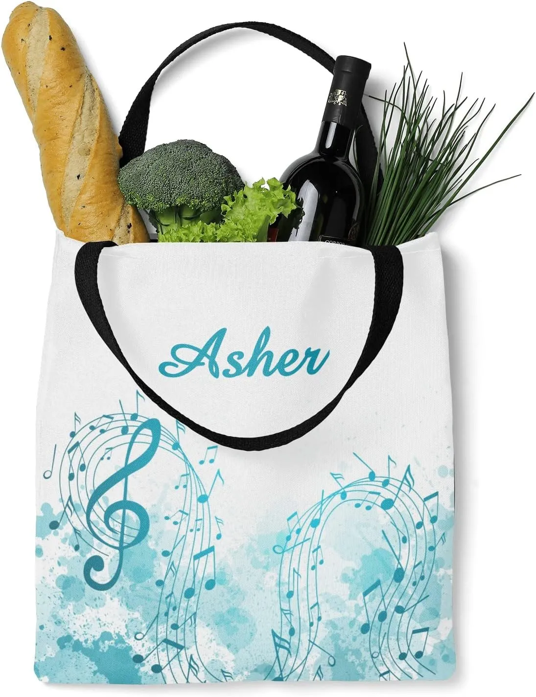 Animal Personalized Canvas Tote Bags, Reusable Bags for Shopping,Travel,School Handbag Gift