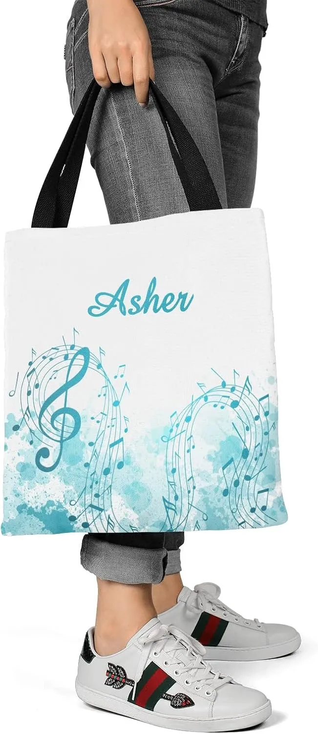 Animal Personalized Canvas Tote Bags, Reusable Bags for Shopping,Travel,School Handbag Gift