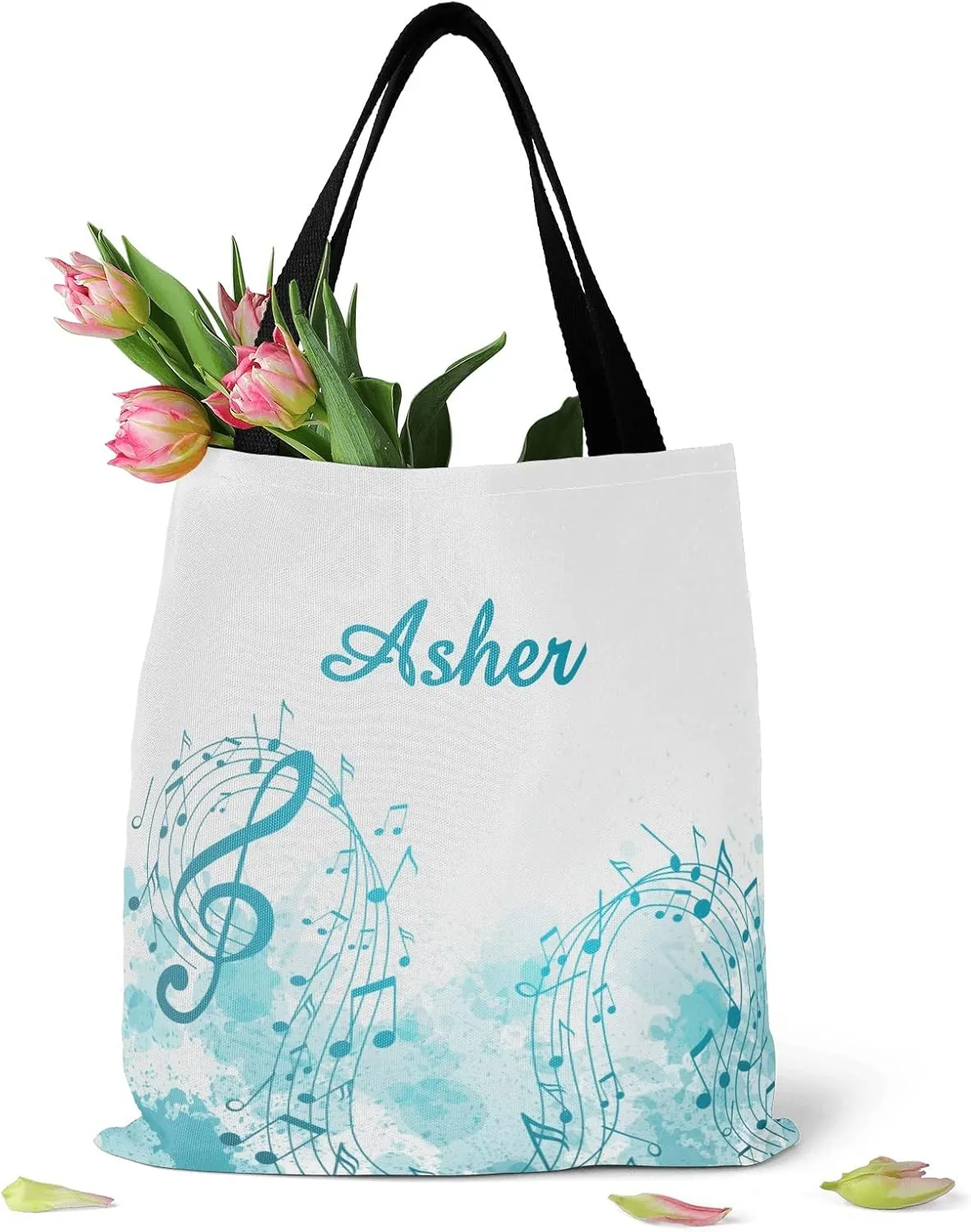 Animal Personalized Canvas Tote Bags, Reusable Bags for Shopping,Travel,School Handbag Gift