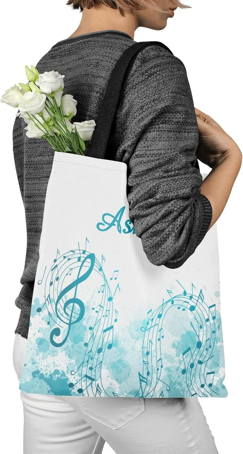 Animal Personalized Canvas Tote Bags, Reusable Bags for Shopping,Travel,School Handbag Gift