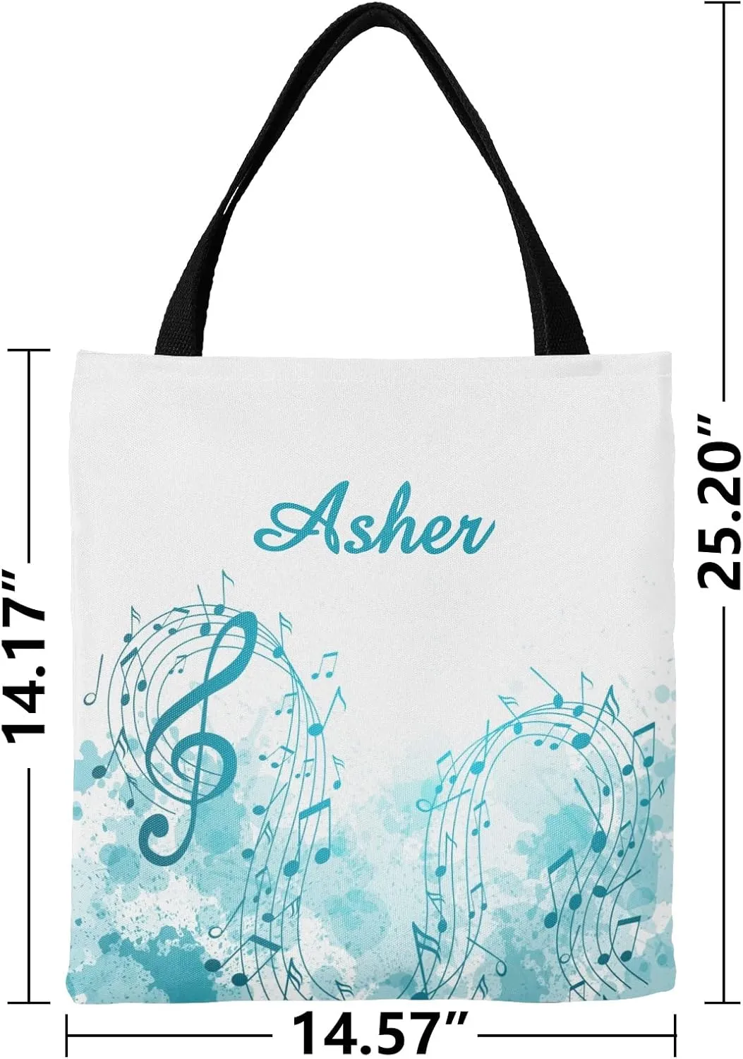 Animal Personalized Canvas Tote Bags, Reusable Bags for Shopping,Travel,School Handbag Gift