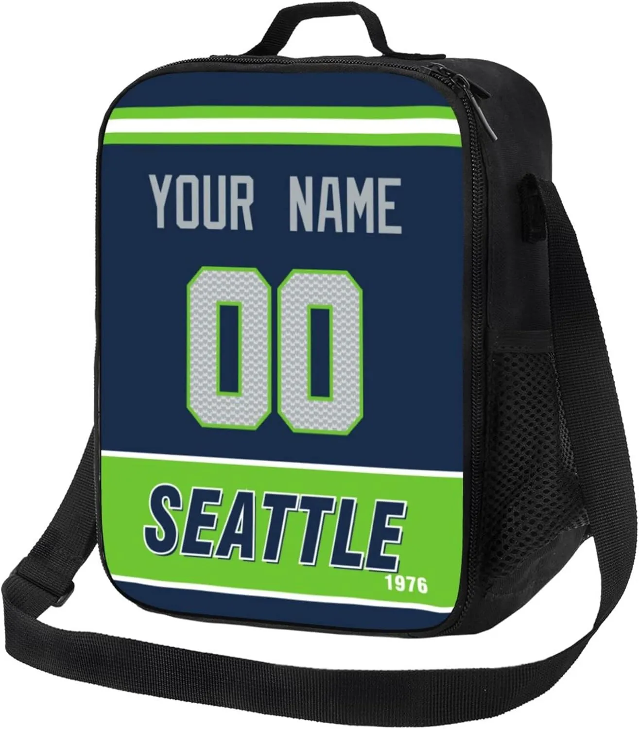 ANTKING Seattle Lunch Box Lunch Bag Cooler Custom Any Name and Number Personalized Gifts