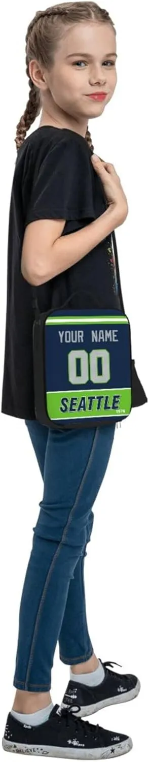ANTKING Seattle Lunch Box Lunch Bag Cooler Custom Any Name and Number Personalized Gifts