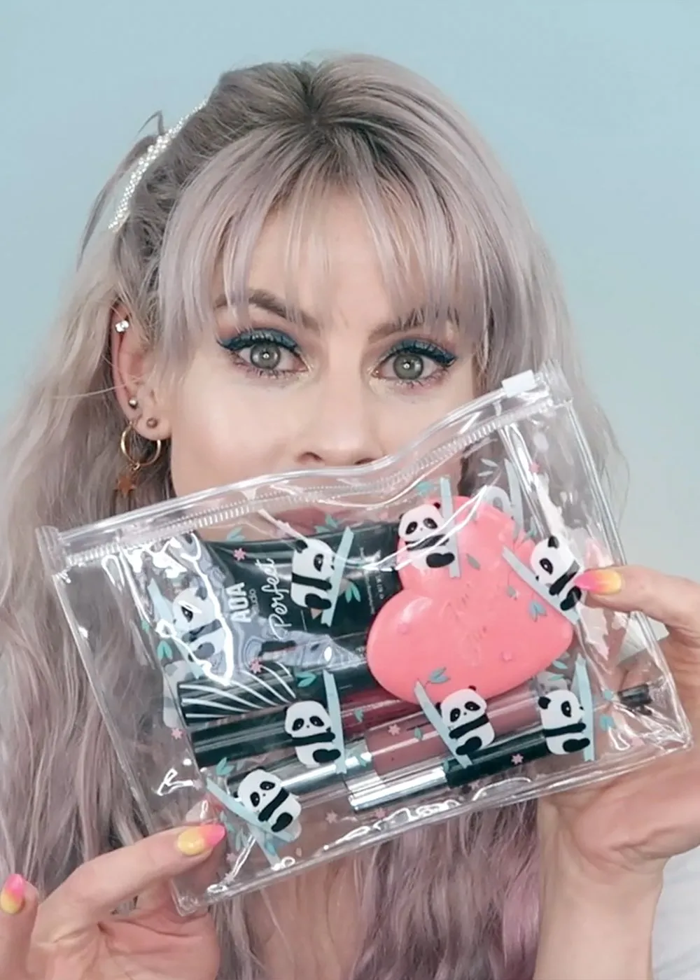 AOA Clear Makeup Pouch - Galaxy