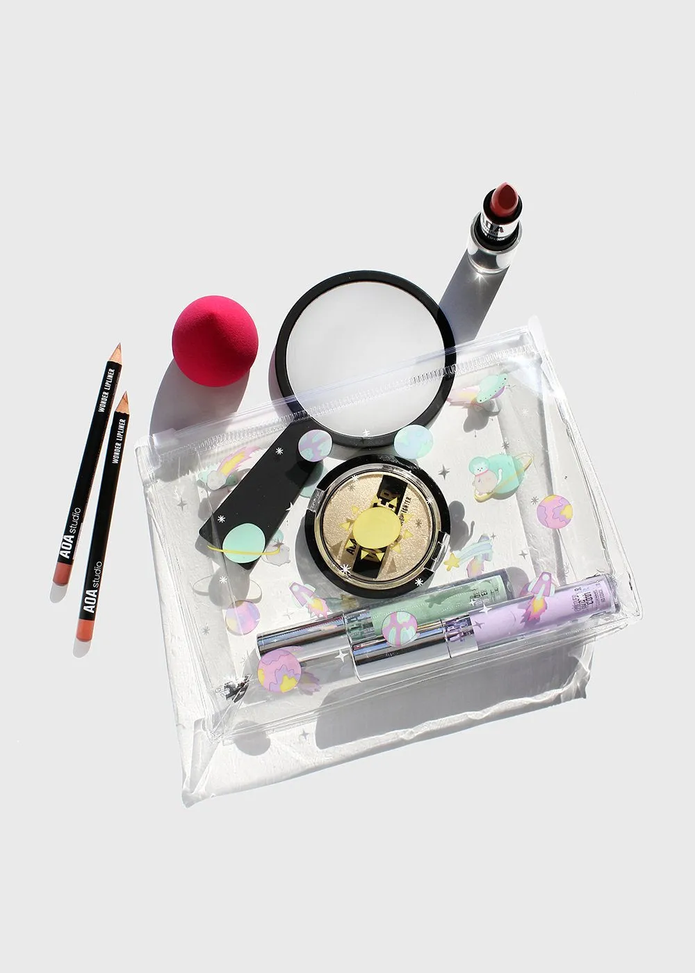 AOA Clear Makeup Pouch - Galaxy