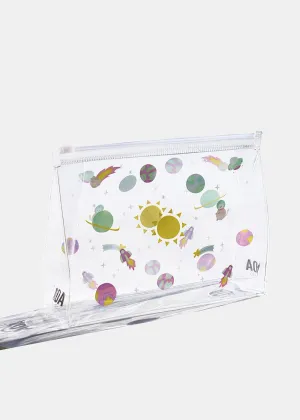 AOA Clear Makeup Pouch - Galaxy