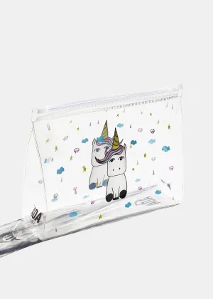AOA Clear Makeup Pouch - Unicorn