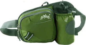 AONIJIE Waist Bag with Water Bottle Holder, Multifunctional Running Waist Bag for Cycling and Running Sports (Army green,One Size)