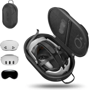 APEXINNO Large Carrying Case for Meta Quest 3/3S/2 Accessories – VR Travel Bag for Oculus Headset,Elite Strap,Accessories – Protective Storage Case for Oculus Quest 3/3S/2