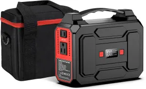 Apowking R100 Portable Power Bank Bag for Outdoor Camping Travel, 100W Rated Solar Powered Generator Storage Case for Home Use Camping Outdoor Adventure(R100 not includ)