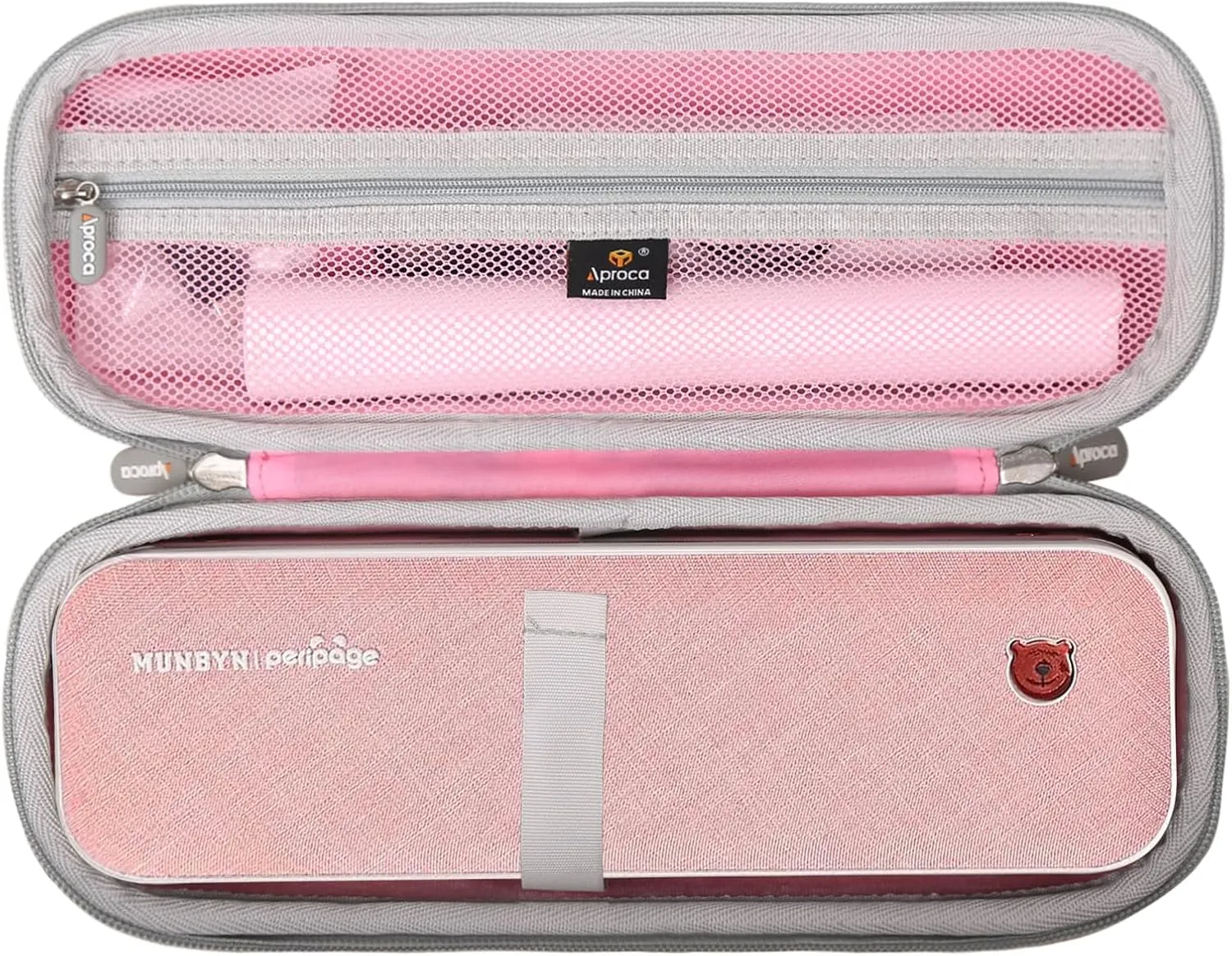 Aproca Pink Hard Storage Portable Case, for JADENS Wireless Portable Printer/MUNBYN Portable Printer ITP01 and Accessories