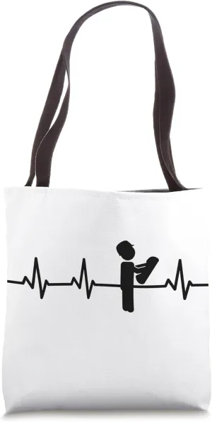 Architect Stickfigures Pulse Line Architecture Tote Bag