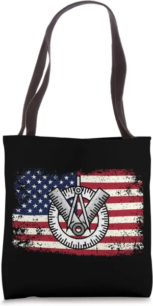Architect Student Architecture American Flag Tote Bag