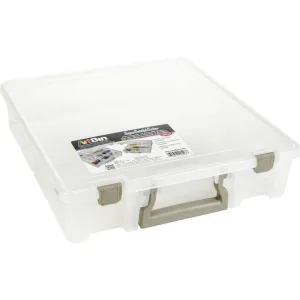 ArtBin Super Satchel 3-15 Compartments, 15.25"X14"X3.5", Translucent