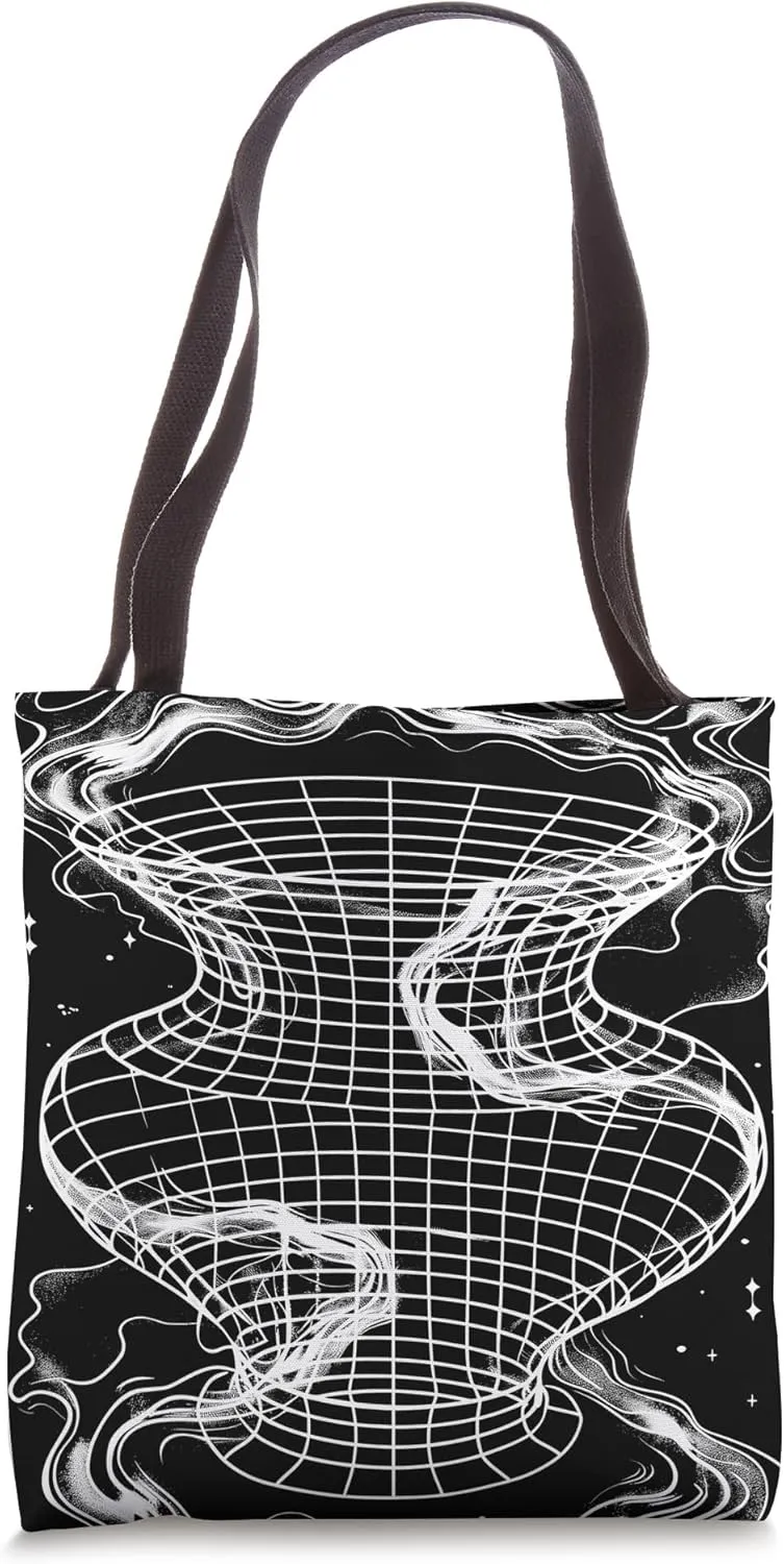 Astrophysics Artistic Wormhole Space Travel Physics Diagram Tote Bag