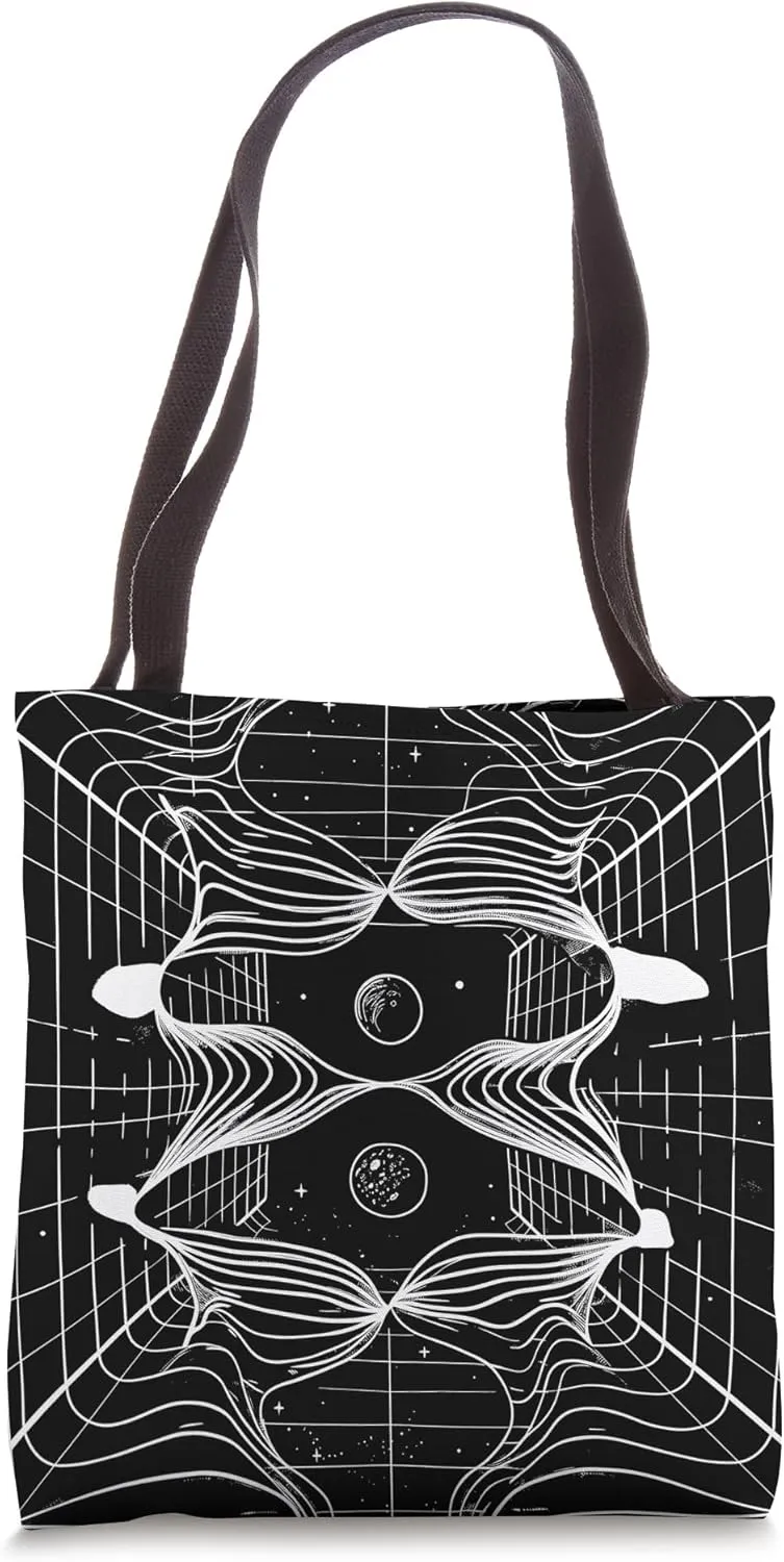 Astrophysics Artistic Wormhole Space Travel Physics Diagram Tote Bag