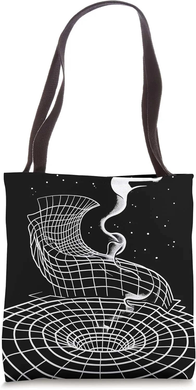 Astrophysics Artistic Wormhole Space Travel Physics Diagram Tote Bag