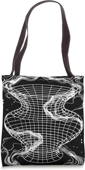 Astrophysics Artistic Wormhole Space Travel Physics Diagram Tote Bag