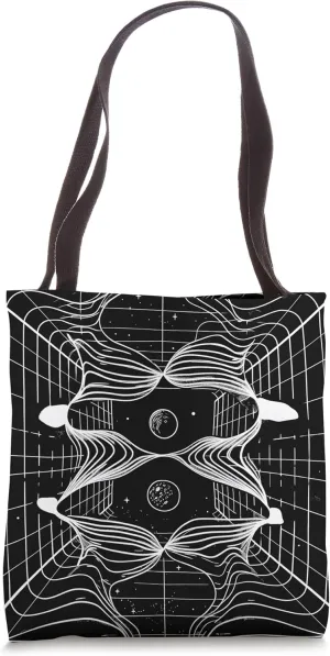 Astrophysics Artistic Wormhole Space Travel Physics Diagram Tote Bag