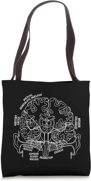 Audiology Anatomy Audiologist Central Auditory Anatomical Tote Bag