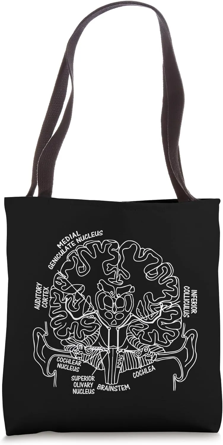 Audiology Anatomy Audiologist Central Auditory Anatomical Tote Bag