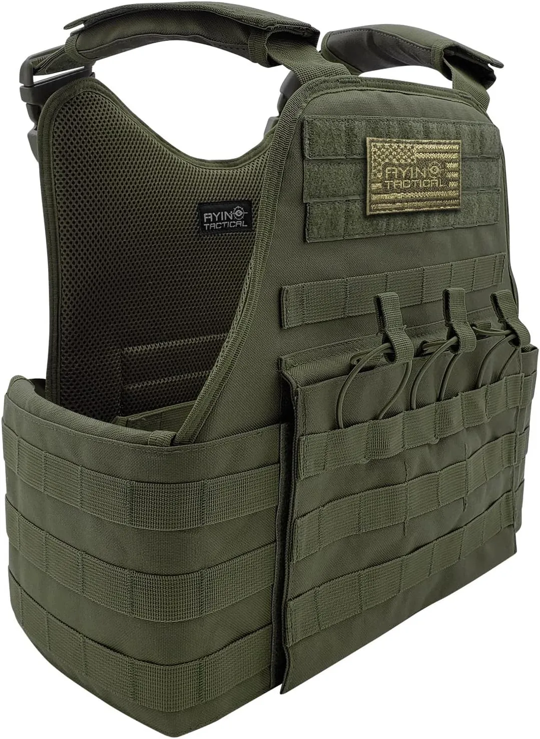 AYIN MOLLE Breathable Outdoor Vest with Hook and Loop attachment points