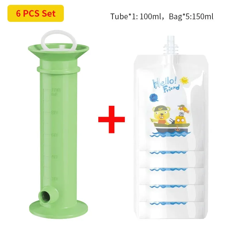 Baby Food Pouch Filling Dispenser & Storage Bags for Newborn Purees