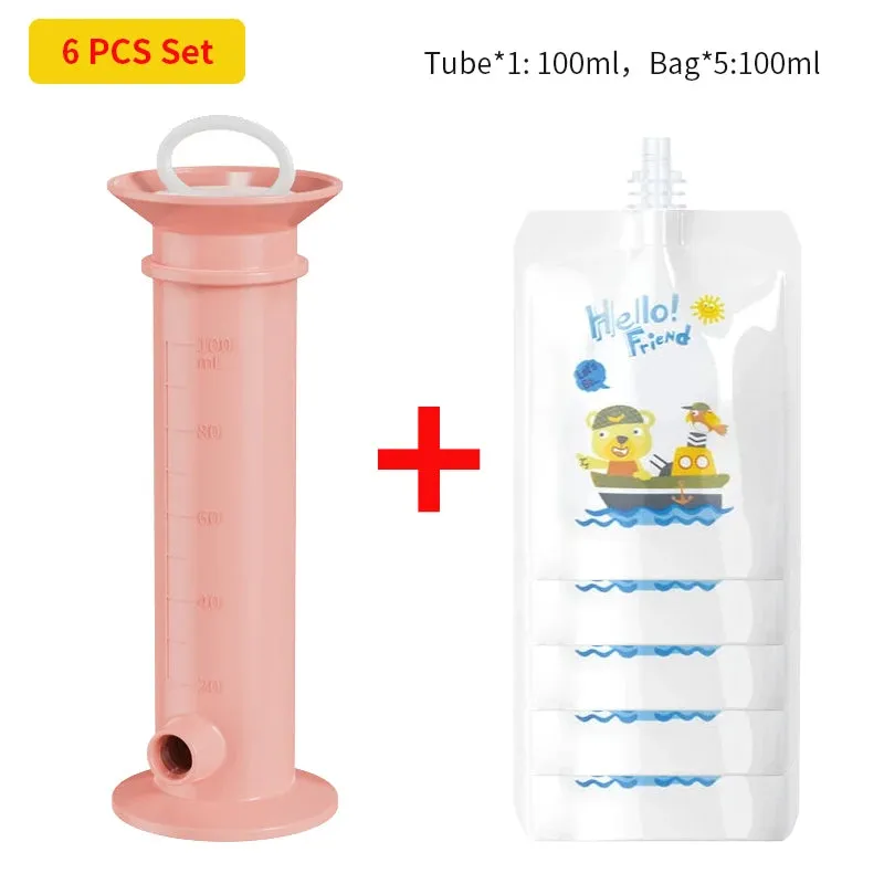 Baby Food Pouch Filling Dispenser & Storage Bags for Newborn Purees
