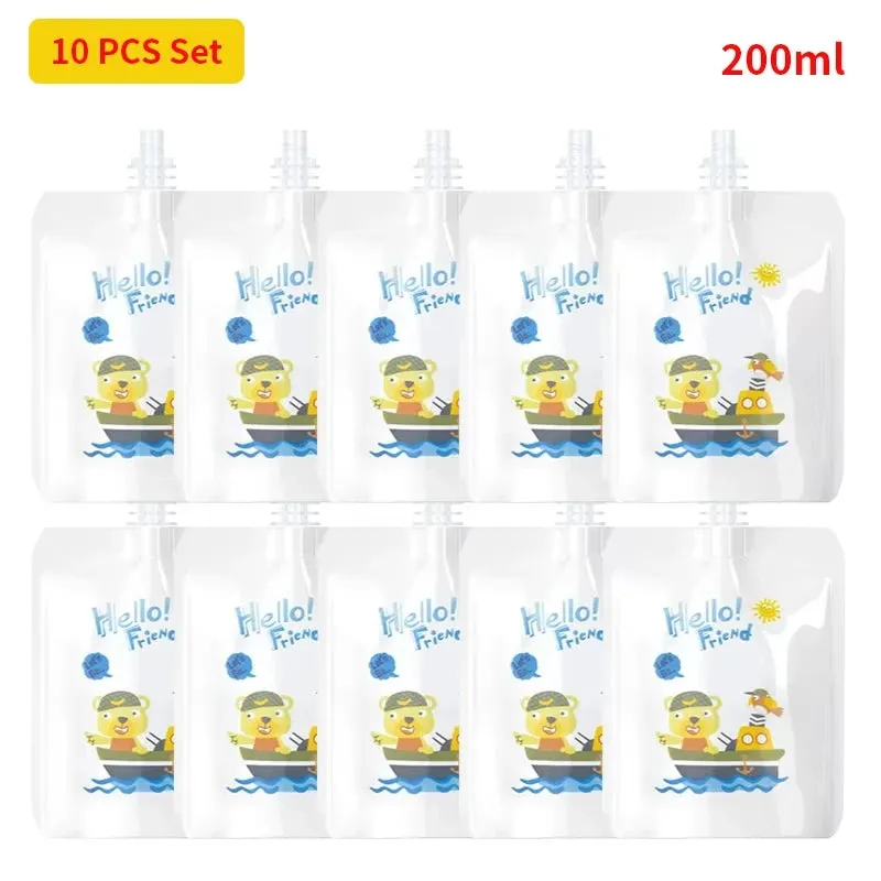 Baby Food Pouch Filling Dispenser & Storage Bags for Newborn Purees
