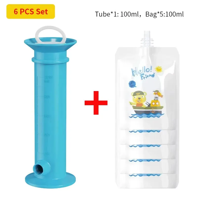 Baby Food Pouch Filling Dispenser & Storage Bags for Newborn Purees