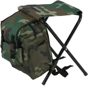 Backpack Chair, Foldable Camping Stool with Storage Bag Portable Stool Fishing Portable Seat Durable Small Camping Chair Hiking, Beach