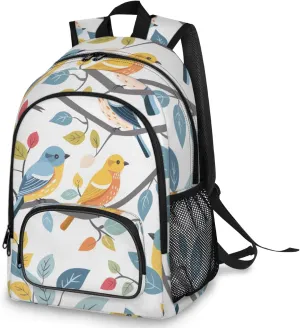 Backpack For Women Men, Vocal Birds Travel Backpack Laptop Backpack Tablet Casual Big Capacity Backpack Water Resistant Daypack Bags Bookbags Outdoor Camping